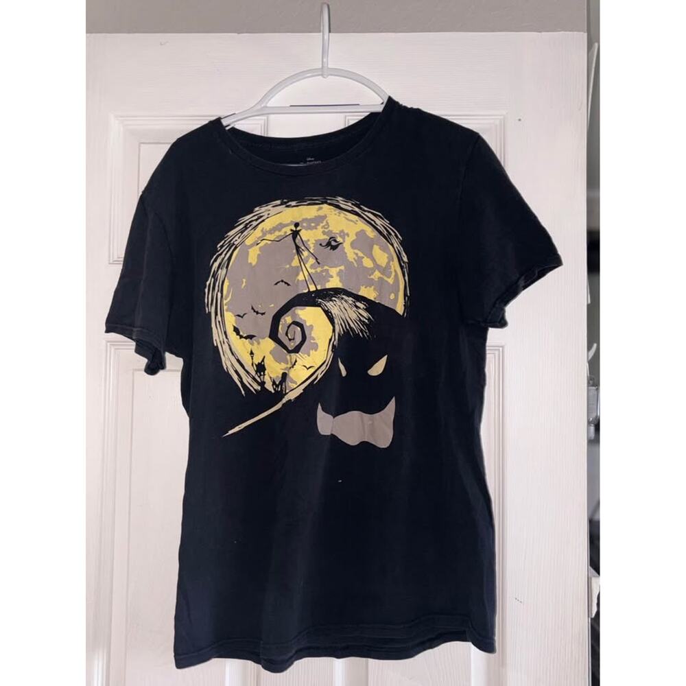 Disney Nightmare Before Christmas Oogie Boogie T-Shirt Mens L Black Graphic Tee